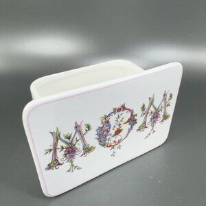 Vintage Napco Ware Ceramic MOM Floral Pattern Planter Vase Made In Taiwan VTG